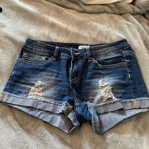 Denim shorts